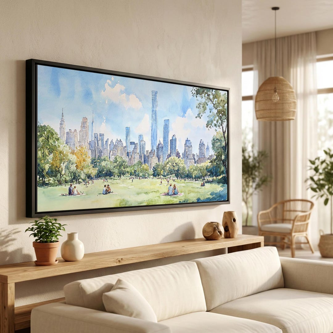 New York Central Park Canvas Print: Panorama Landscape Art in ...
