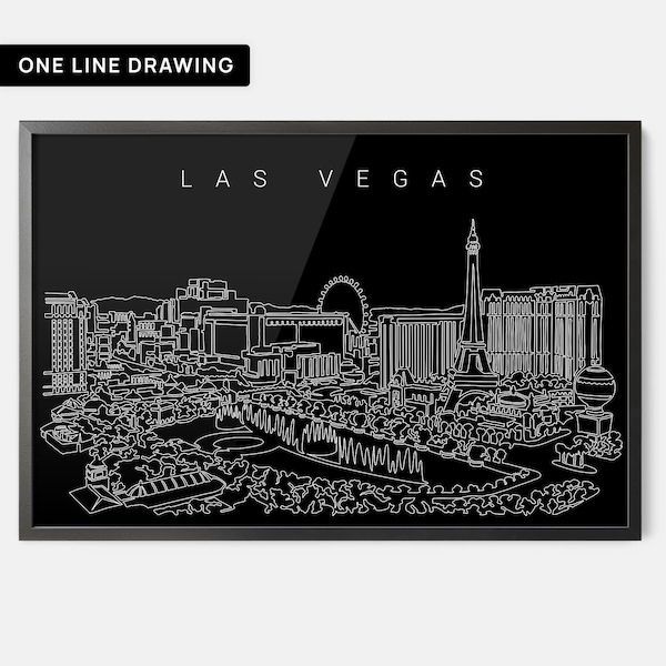 Las Vegas Skyline Etsy