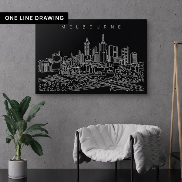 Melbourne Canvas Art Etsy