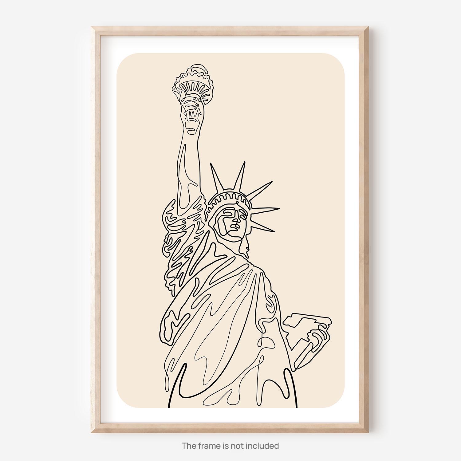 Statue of Liberty Art Print - Unique New York Art Print With the