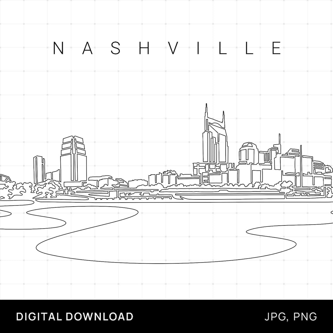 Nashville Printable Wall Art Nashville Art Print Digital Etsy