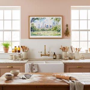 Central Park Art Print: Watercolor Urban Landscape of New York City image 6