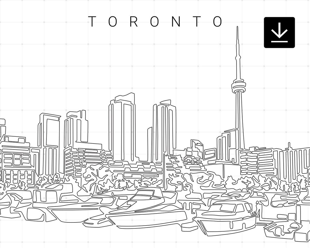 Toronto Printable Wall Art Toronto Canada Digital Art Print - Etsy
