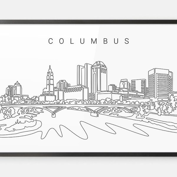 Columbus Ohio Wall Art Etsy
