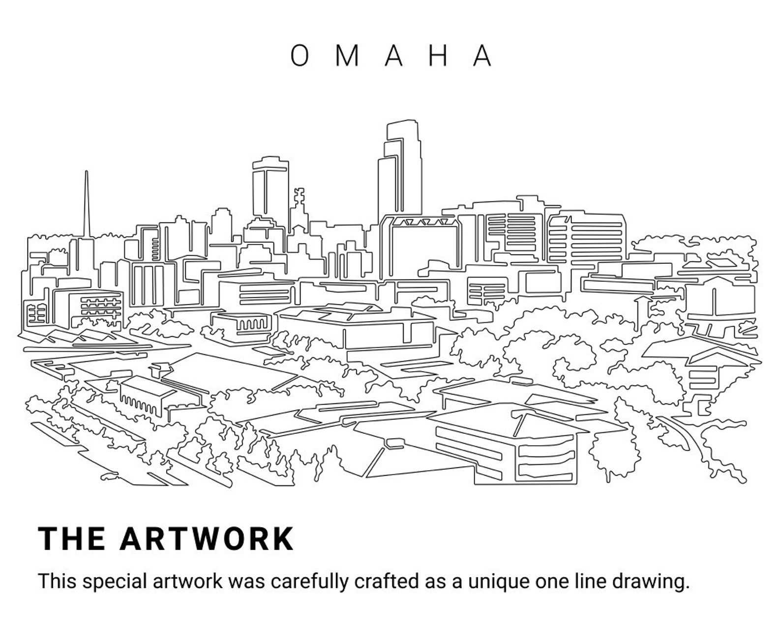 Omaha Art Print Printable Wall Art Omaha Digital Art Print Etsy