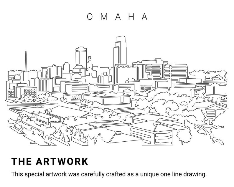 Omaha Art Print Printable Wall Art Omaha Digital Art Print Etsy