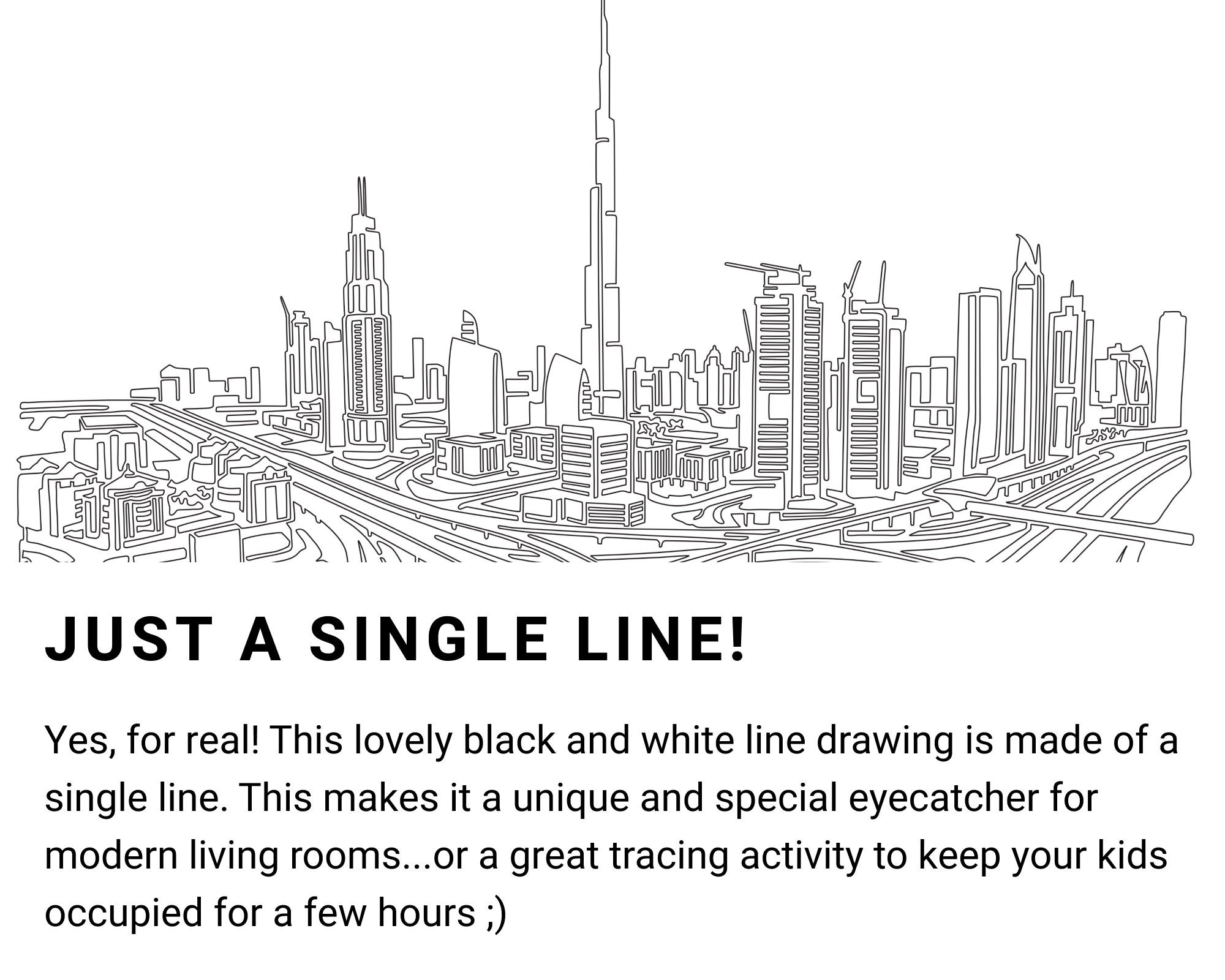 Framed Dubai Skyline Wall Art Dubai Art Print Wall Decor Etsy