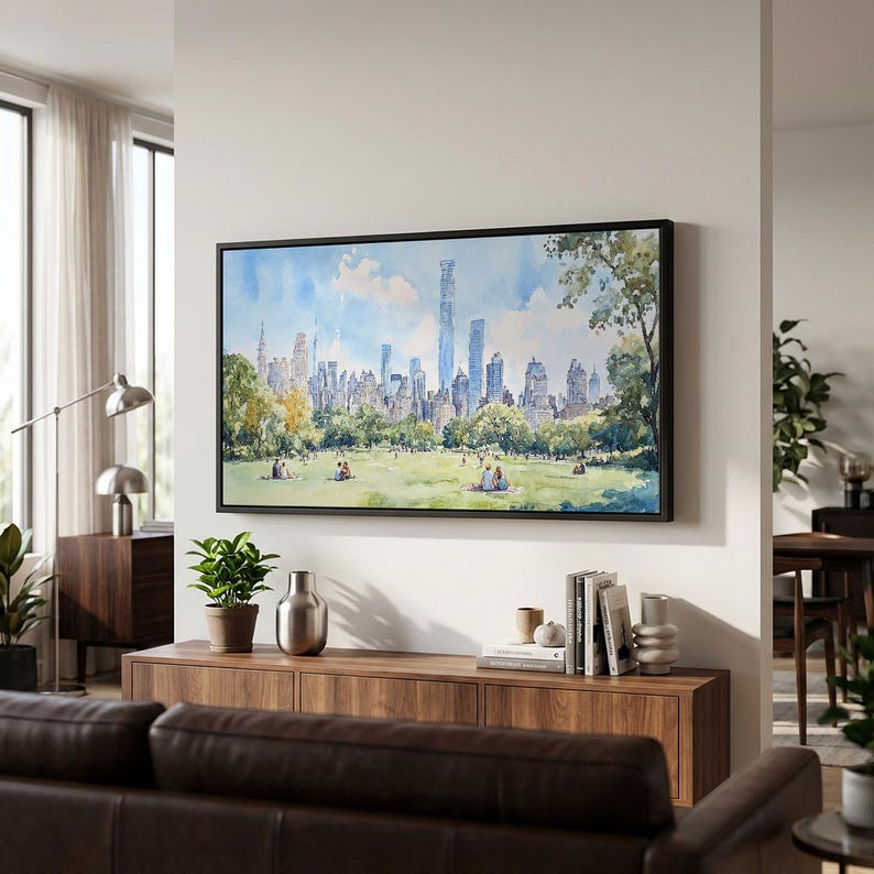 New York Central Park Canvas Print: Panorama Landscape Art in ...