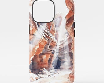 Antelope Canyon Phone Case with Desert Landscape, Nature-Inspired Phone Cover, iPhone and Samsung Compatible