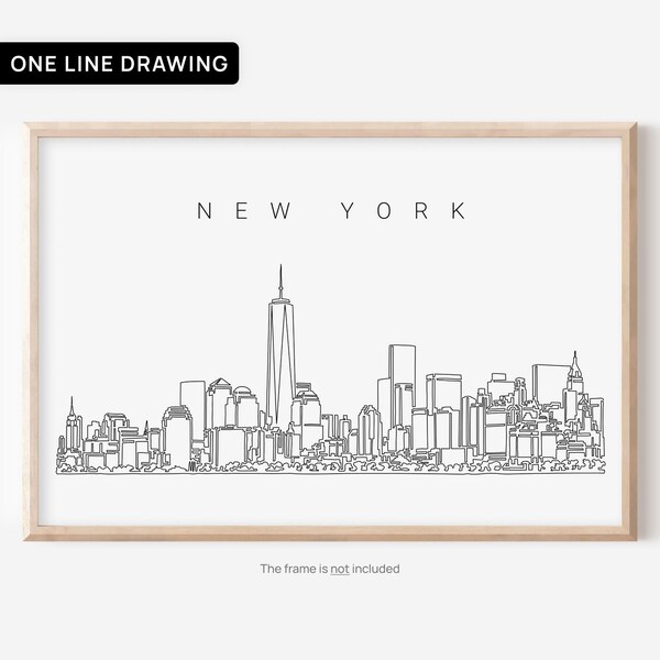 New York Skyline Poster Print - Etsy