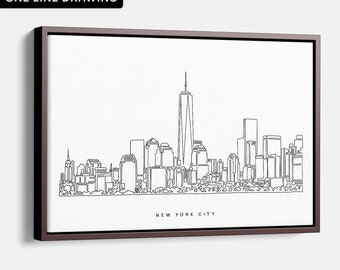 New York Canvas Print - New York Skyline Canvas Wall Art - NYC Wall Decor - Great Gift for New Home