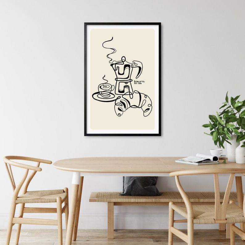 Bialetti Moka Pot Print - Italian Espresso Art Print - Coffee Poster ...