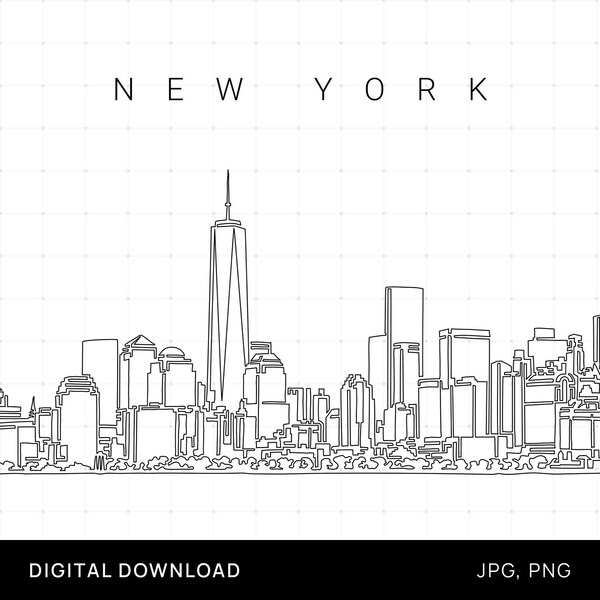 Nyc Skyline - Etsy