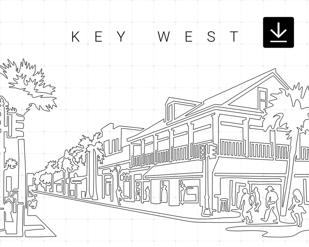 Key West Printable Wall Art Key West Florida Digital Art Etsy France