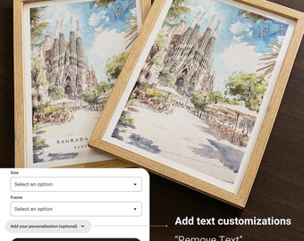 ウブド・バリの水彩画プリント - バリの棚田の壁掛けアート