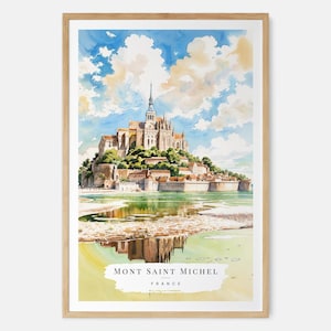 Mont Saint Michel Painting - Etsy