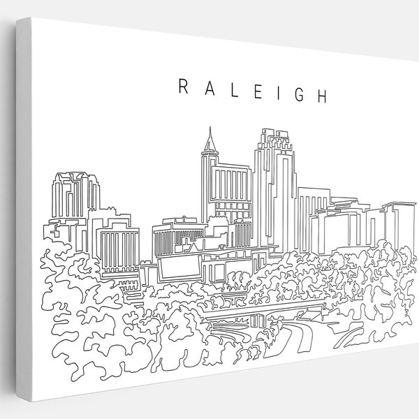 Raleigh Art Canvas Etsy