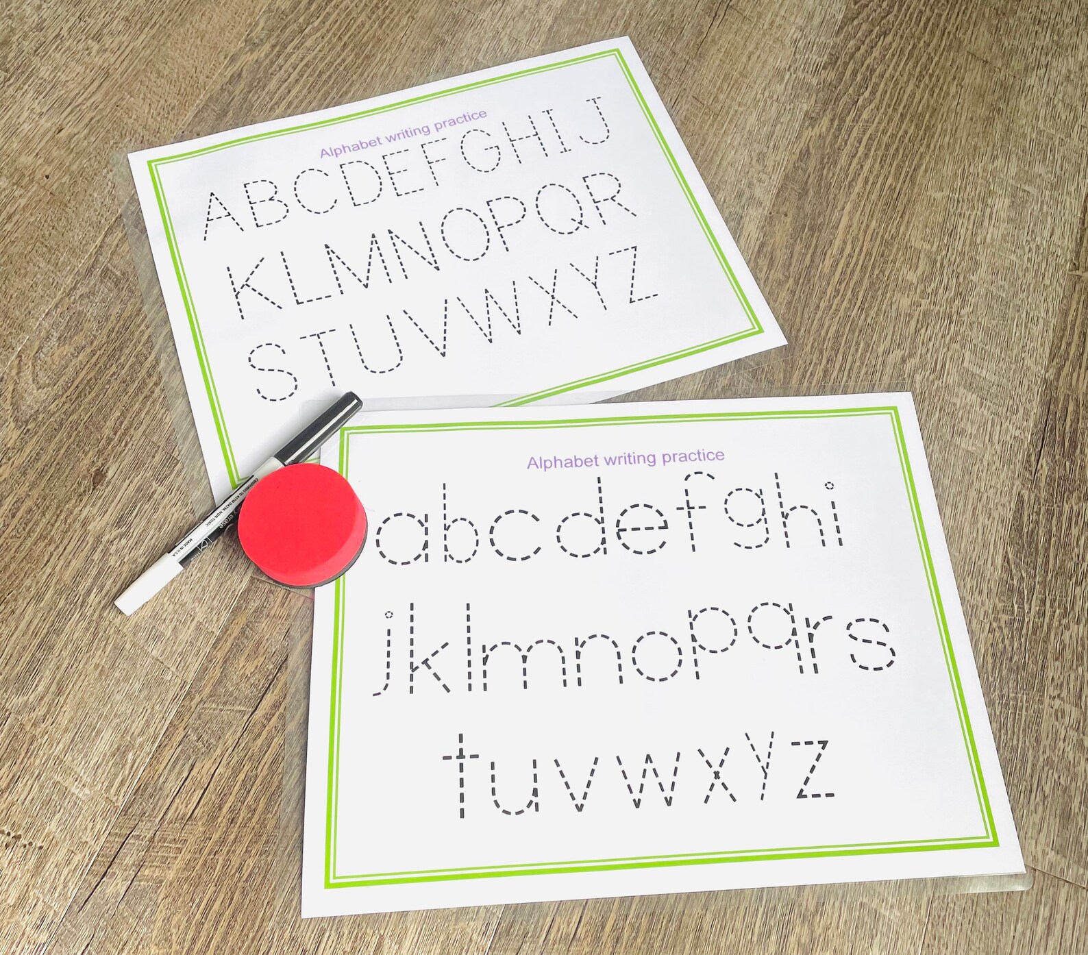 Alphabet writing practice Preschool curriculum Kindergarten | Etsy