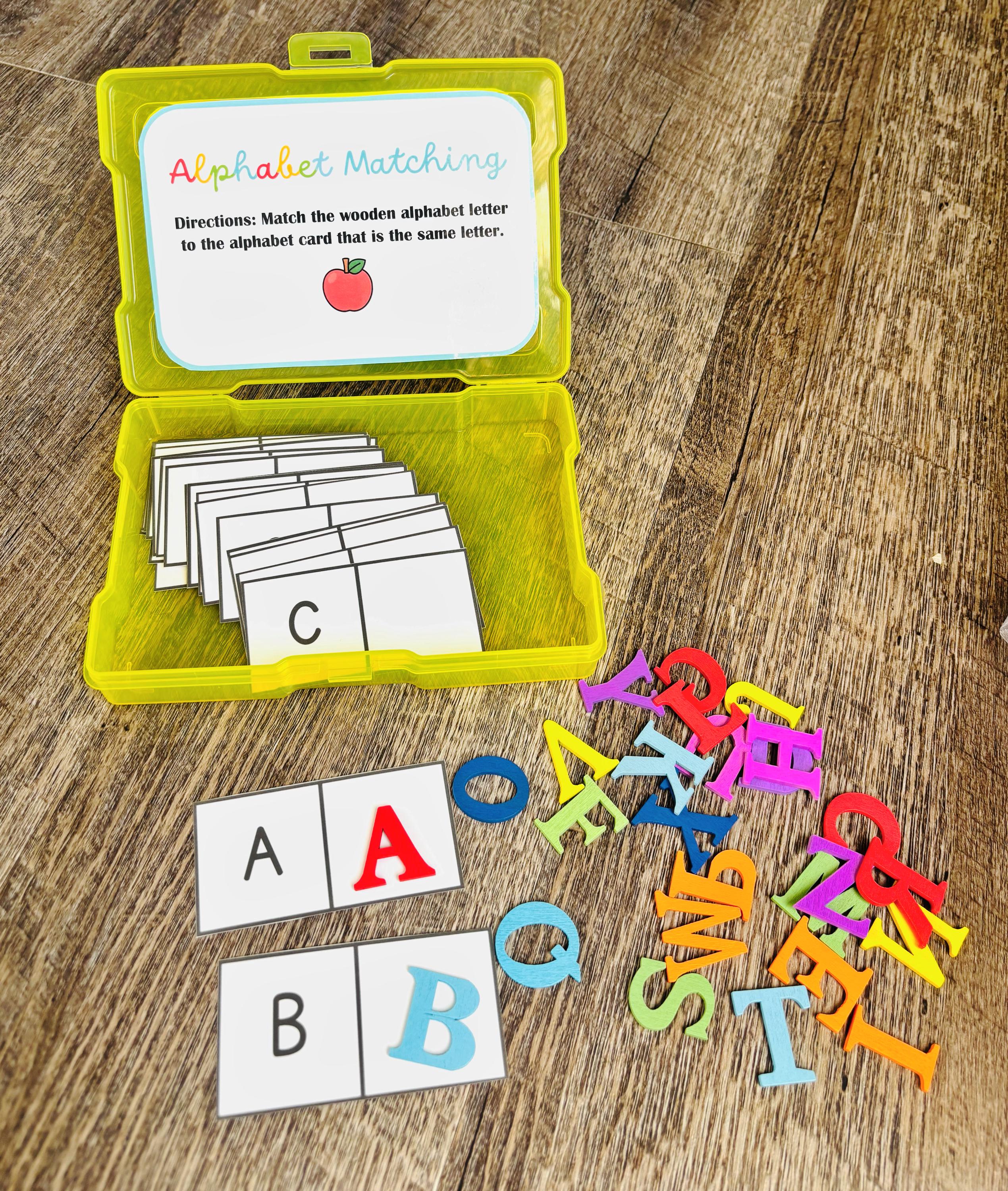Montessori Alphabet Matching Busy Box for Preschool Learning and ABC ...