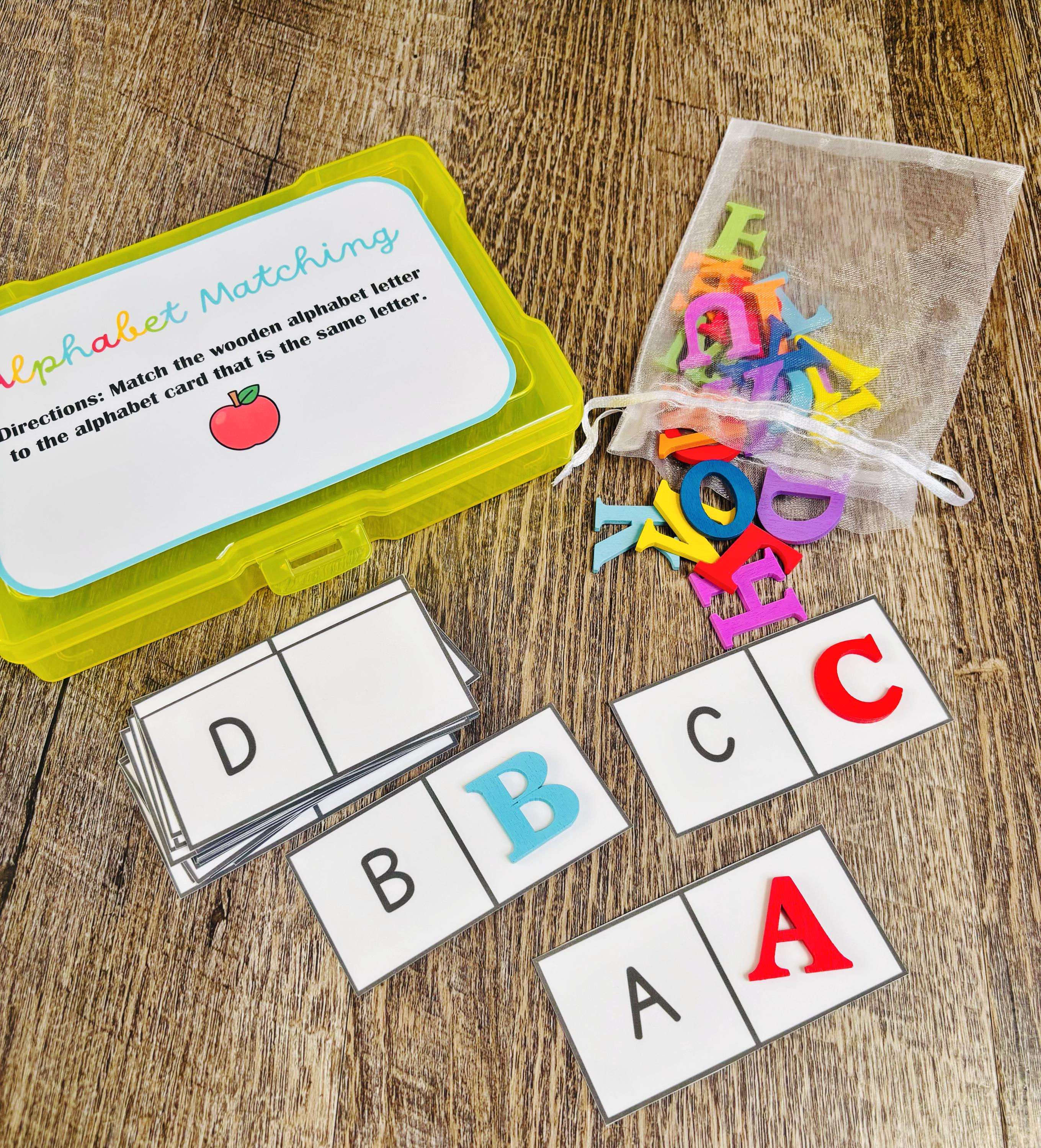 Montessori Alphabet Matching Busy Box for Preschool Learning and ABC ...