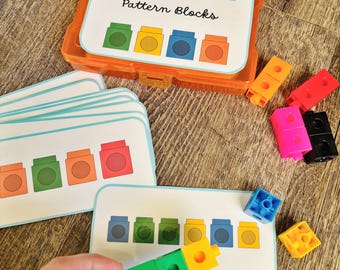 Pattern Matching Busy Box – Montessori Preschool Learning Toy, Color Pattern Activity, Kindergarten Learning Game