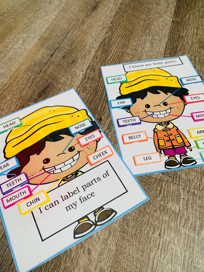 Anatomy Game Body Preschool Activity About Me Science Game Etsy