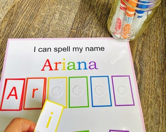 Name Spelling Activity | Learn to Spell My Name Game | Preschool Name Recognition | Toddler Learning | Homeschool