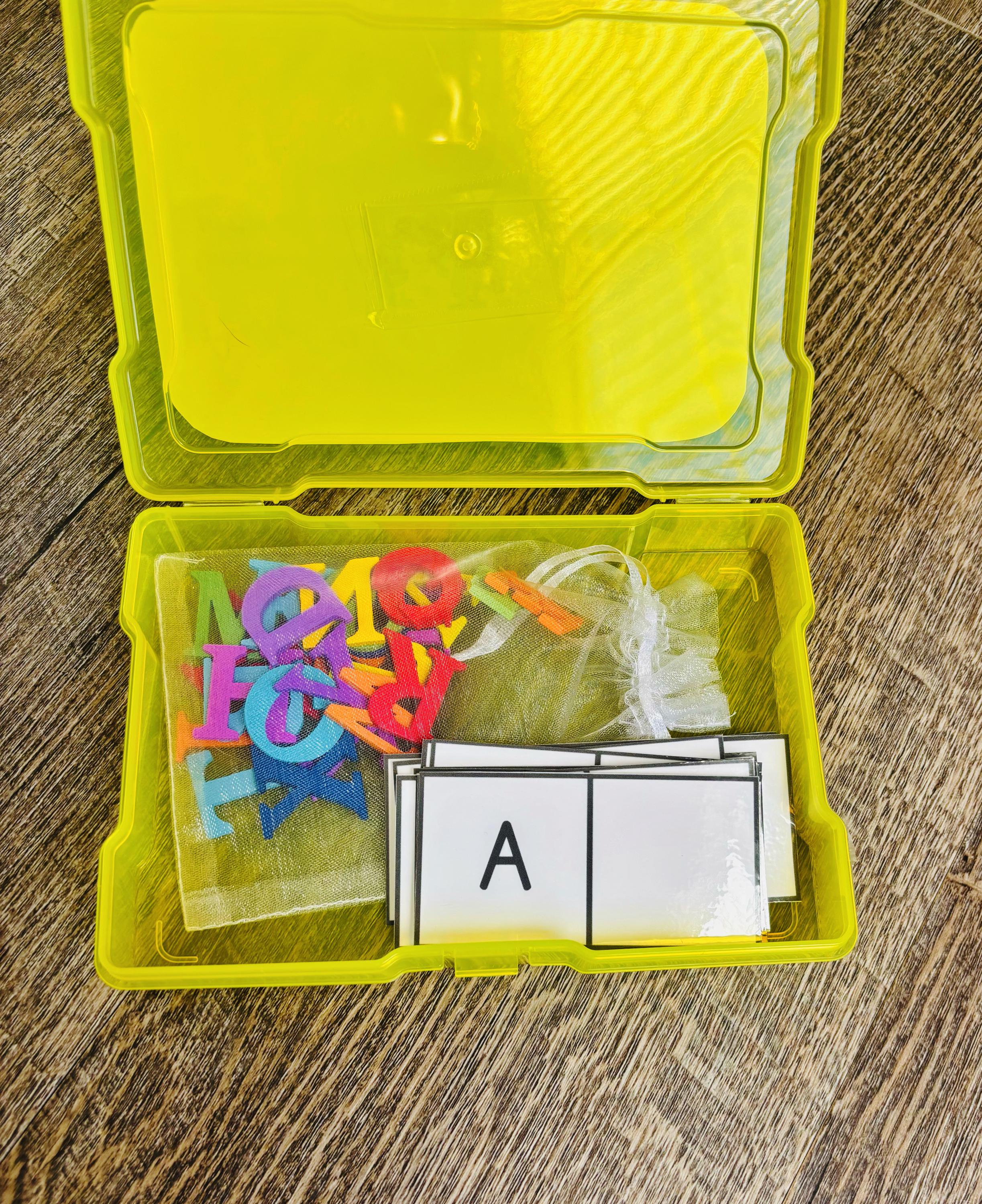Montessori Alphabet Matching Busy Box for Preschool Learning and ABC ...