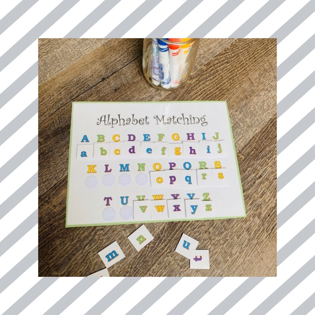Alphabet Educational Game Printable Homeschool Activities, Learning
