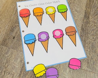 Ice Cream Color Matching Game