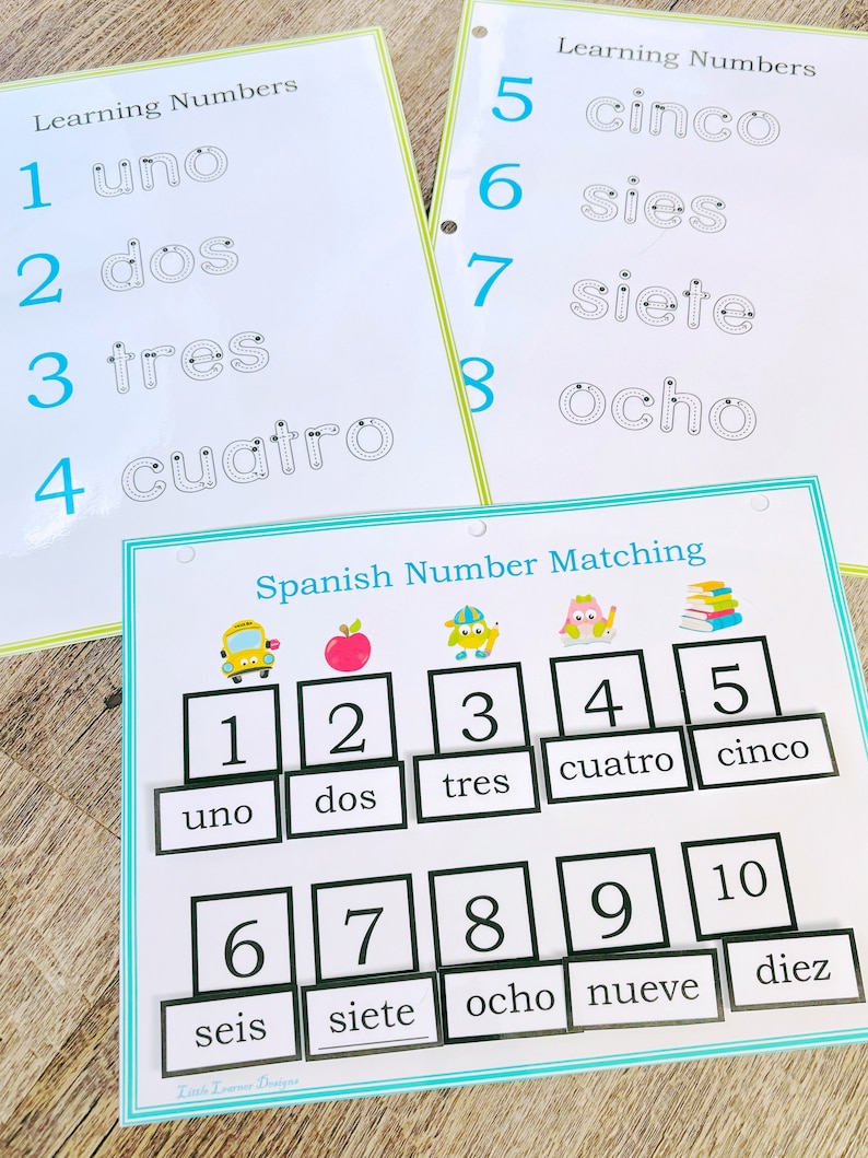 Spanish Learning Binder Etsy