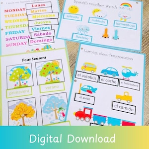 Spanish Printable Learning Binder