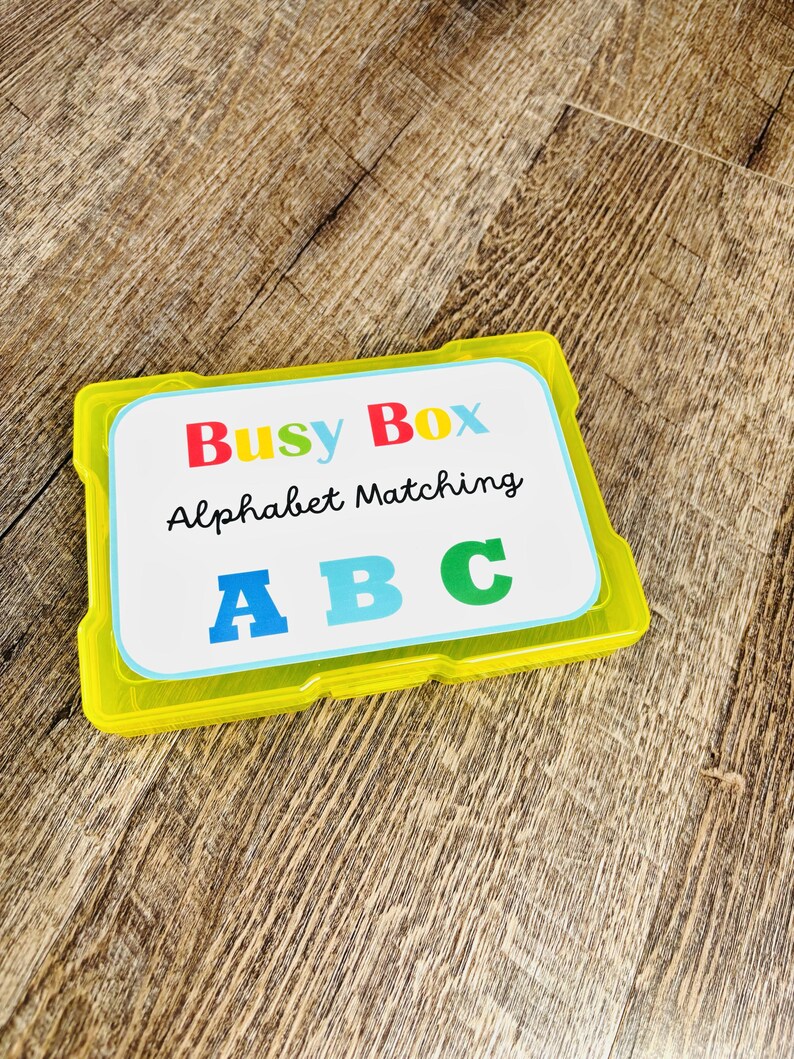 Montessori Alphabet Matching Busy Box for Preschool Learning and ABC ...