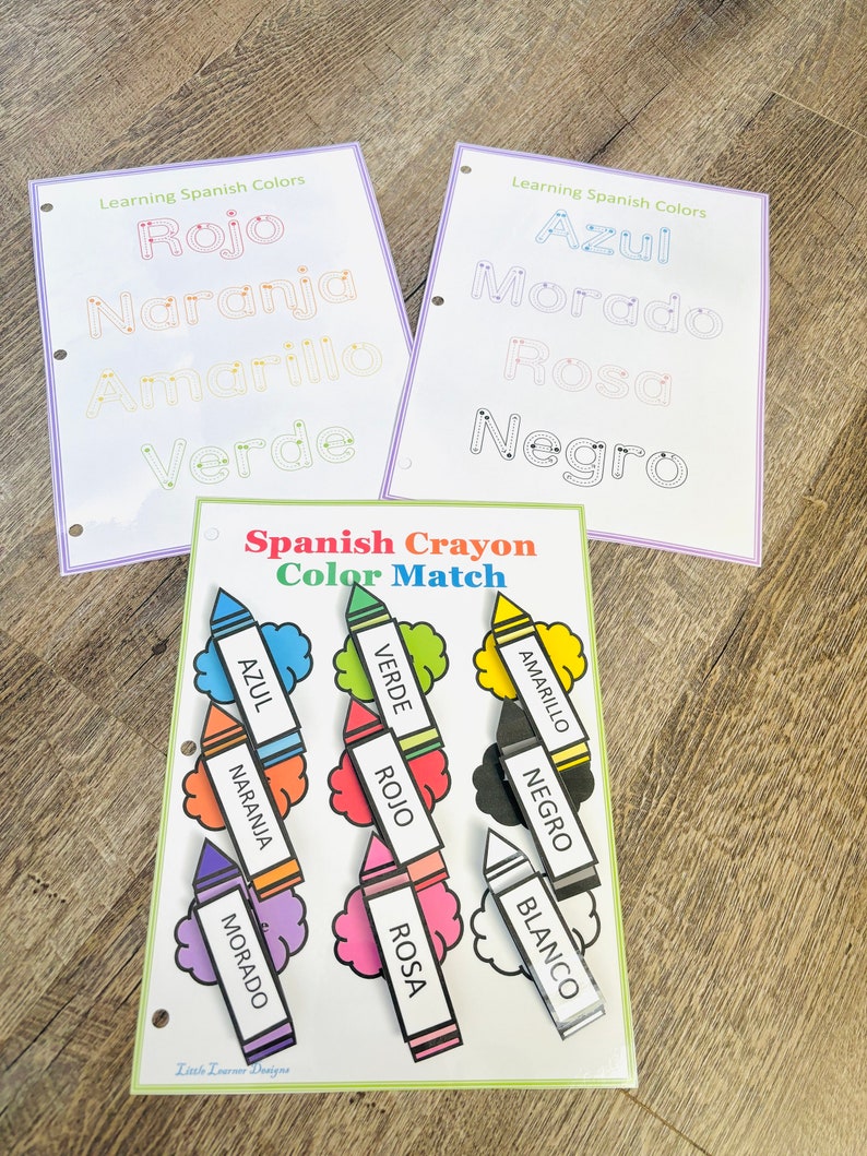 Spanish Learning Binder Etsy