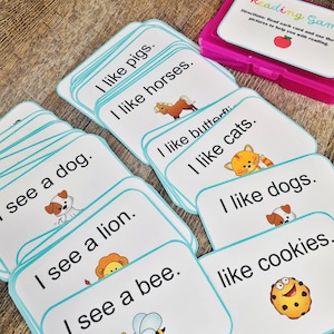 Reading Busy Box – Early Reader Game, Preschool & Kindergarten Phonics Activity, Homeschool Learning Toy