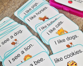 Reading Busy Box – Early Reader Game, Preschool & Kindergarten Phonics Activity, Homeschool Learning Toy