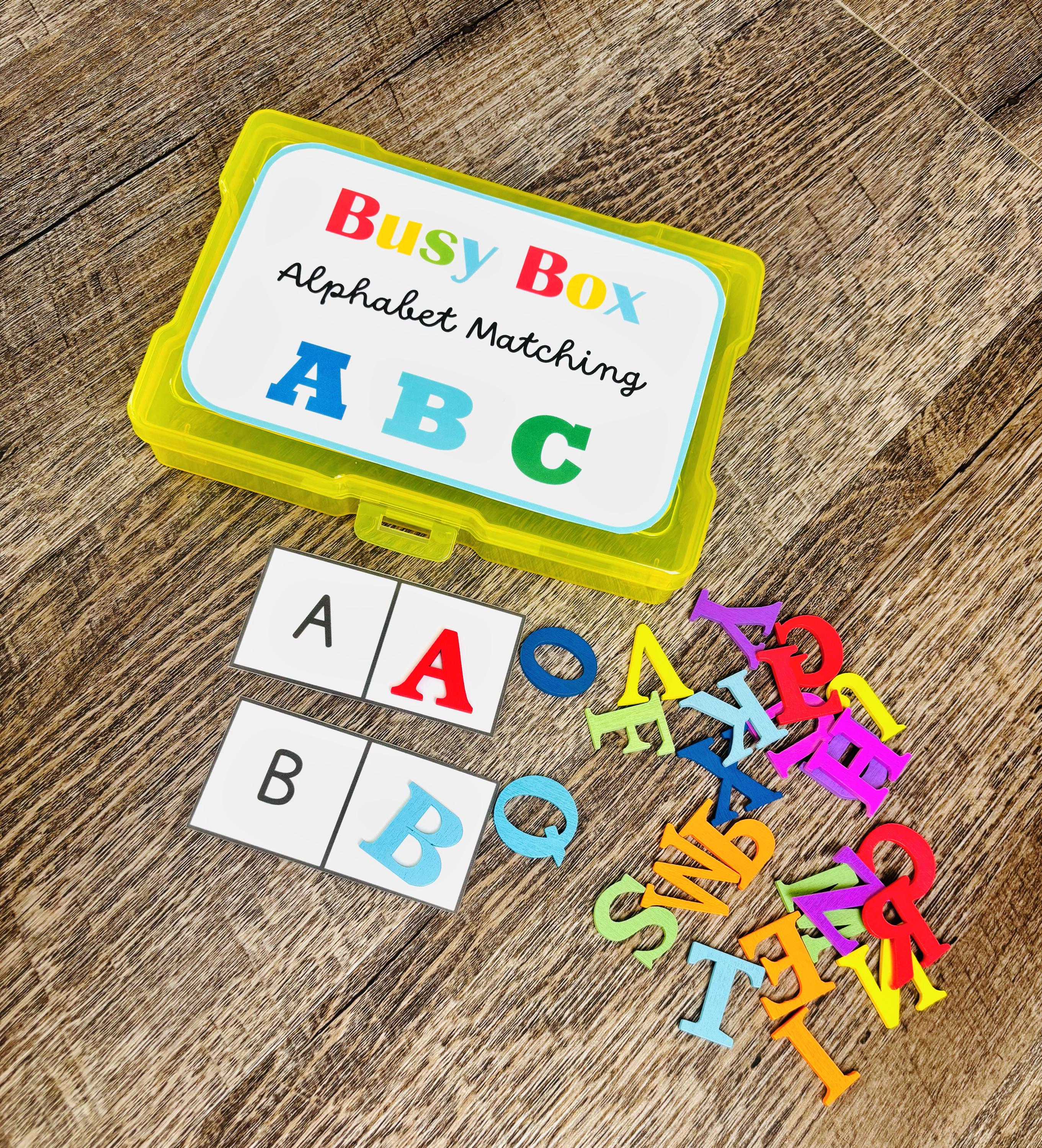 Montessori Alphabet Matching Busy Box for Preschool Learning and ABC ...