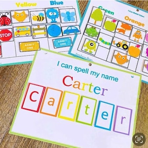Preschool Busy Binder, Toddler Learning Binder, Homeschooling, Educational Learning Binder