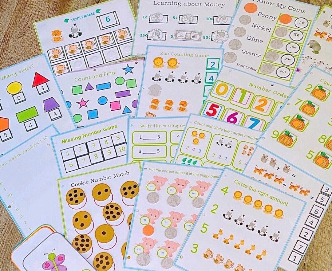 Kindergarten Busy Binder, Kindergarten Educational Games, Preschool
