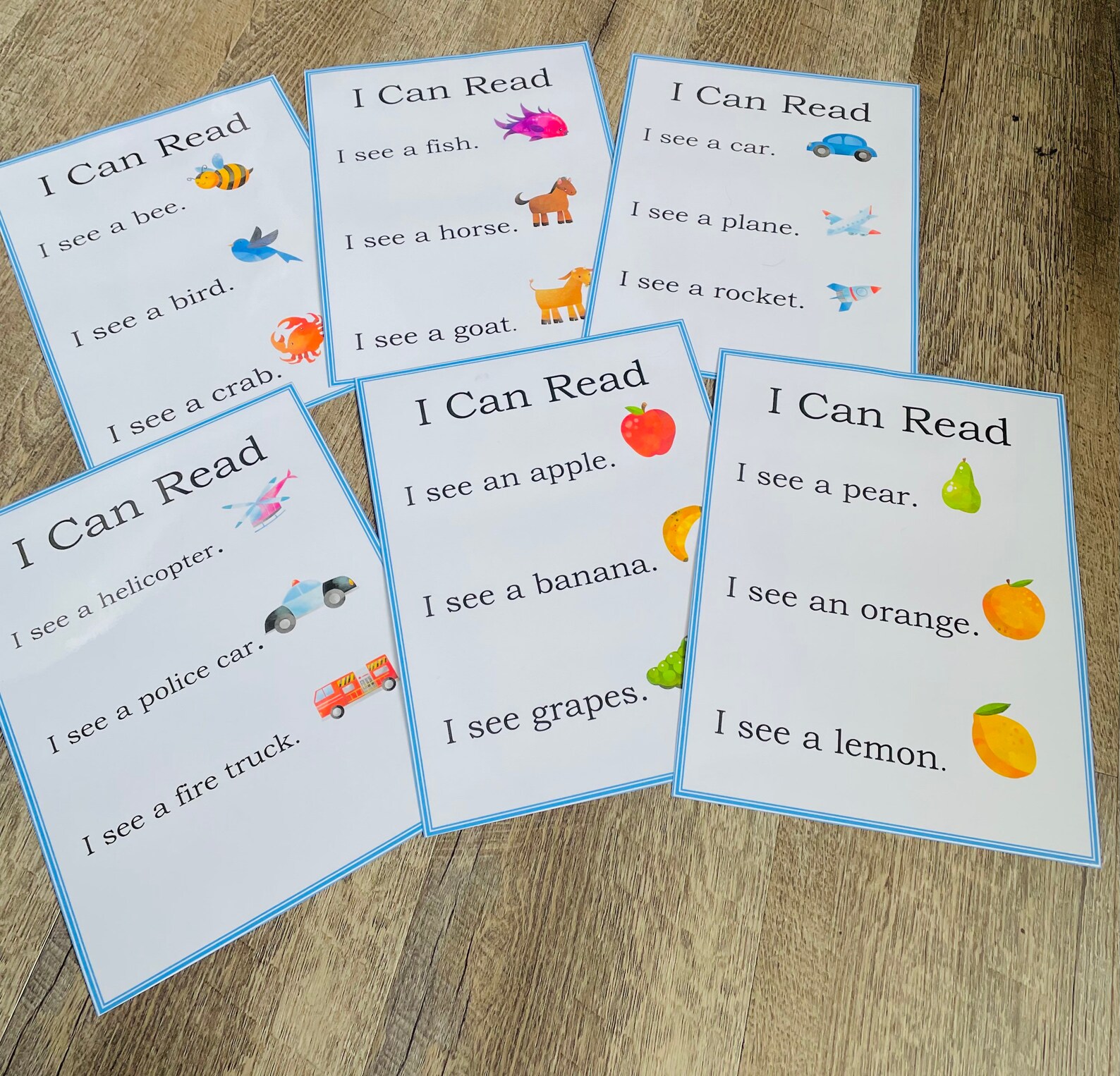 I Can Read Learning Game Reading Game Learning to Read Etsy