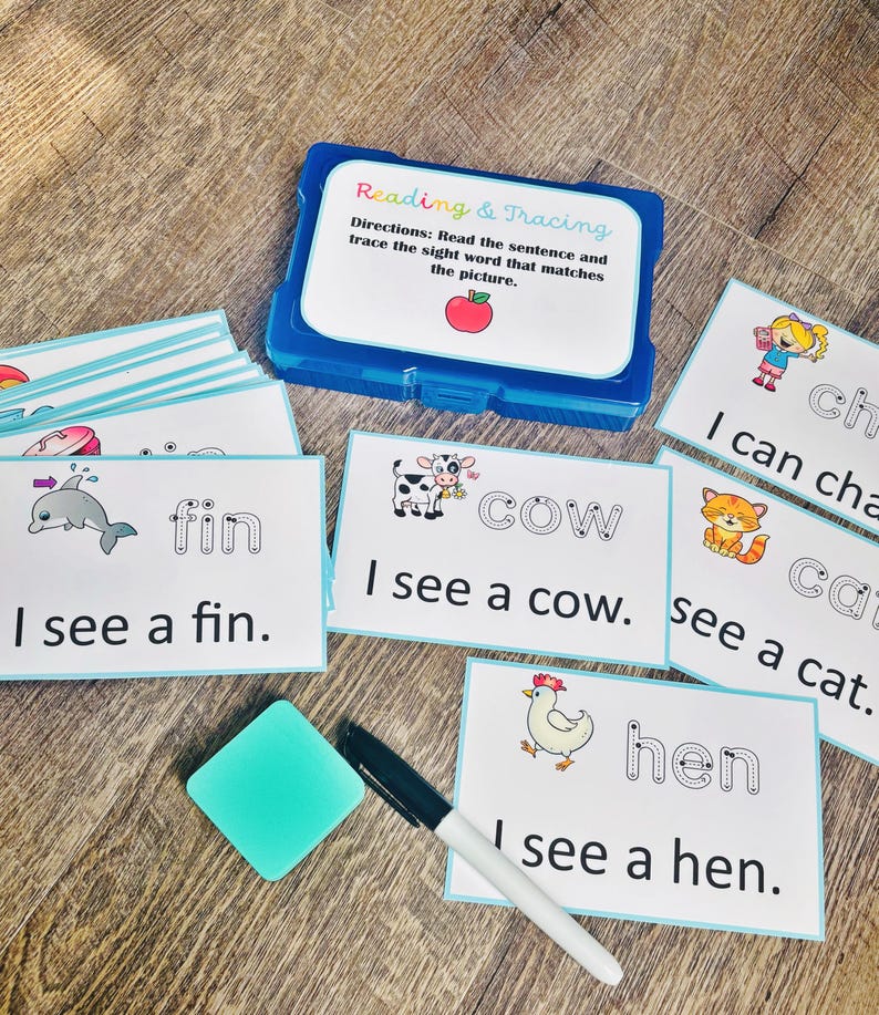 CVC Word Busy Box, Kindergarten Phonics Reading Activity, Homeschool ...