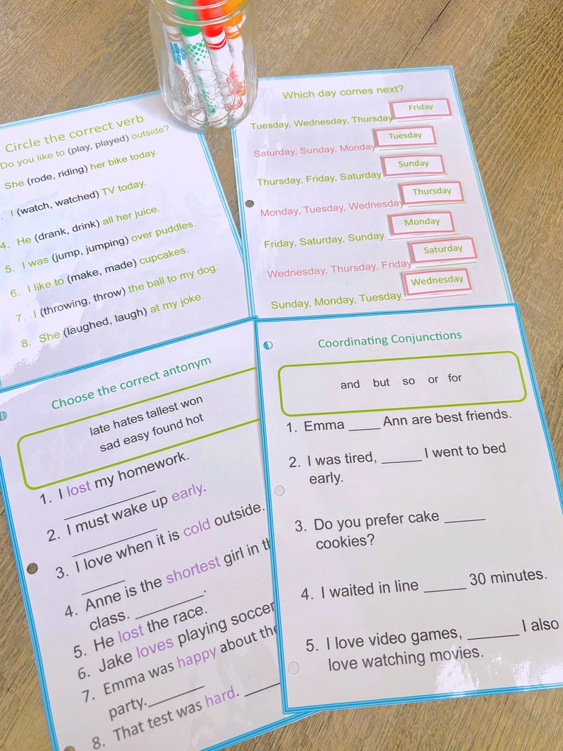 4th Grade Learning Binder, 4th Grade Curriculum Etsy