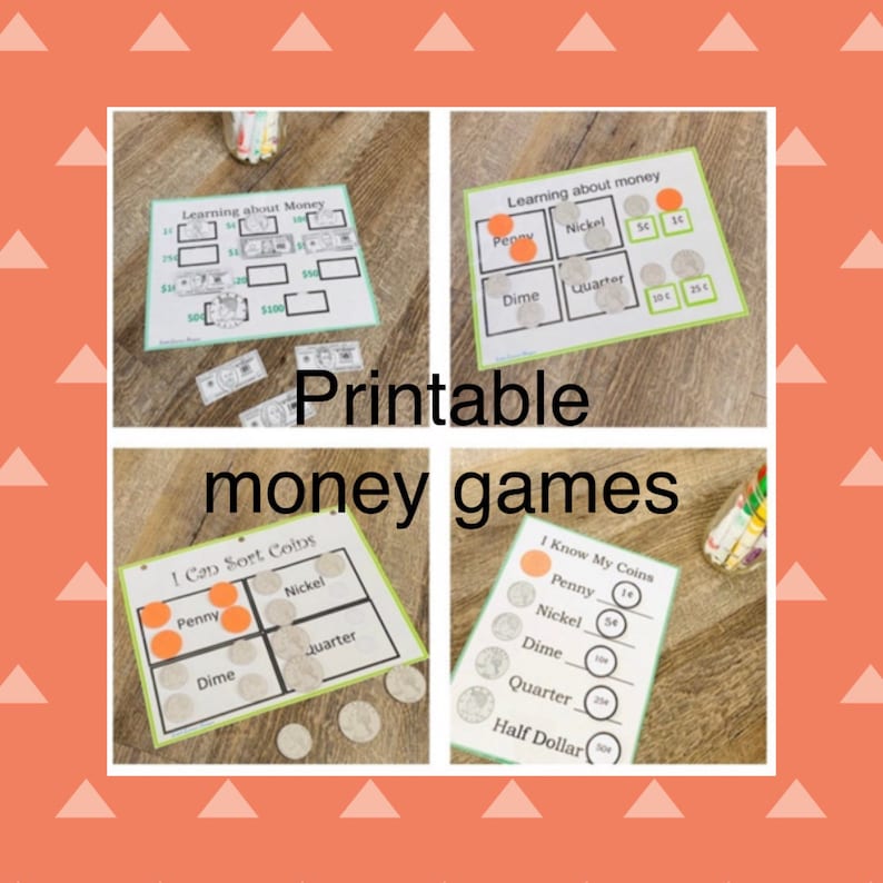 Printable Money Learning Bundle Learning About Money - Etsy