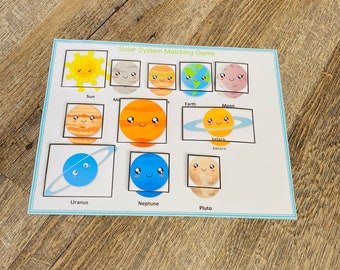 Solar System Matching Game