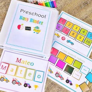Preschool Learning Binder, Preschool Busy Binder, Homeschooling, Toddler Learning, Educational Busy Book