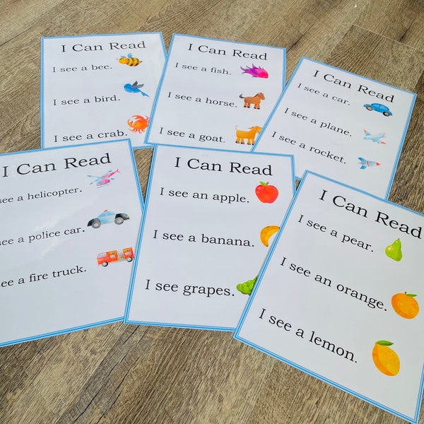 Preschool Reading Game, Kindergarten Reading Game