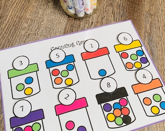 Colorful Preschool Counting Game
