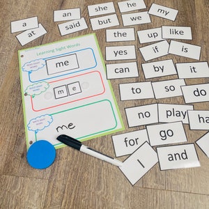Sight Word Practice, Spelling Game, Kindergarten Sight Words, Learn To Read, Homeschool Reading Worksheet