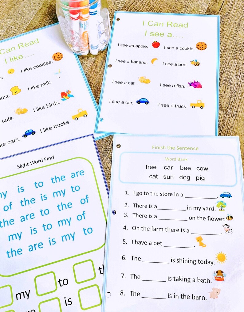 Kindergarten Activity Binder, Learning Binder for Ages 46, Busy Book