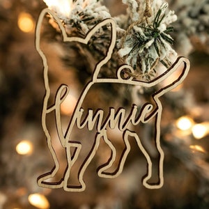 Custom Chihuahua Ornament l Personalized Chihuahua Ornament l Custom Dog Ornament l Chihuahua Gift l Chihuahua Tag